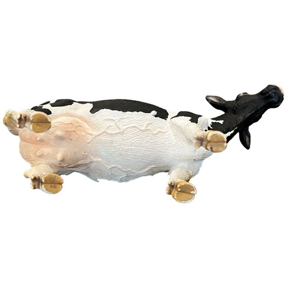 Schleich Retired Black White Holstein Farm Animal Toy - Picture 5 of 10